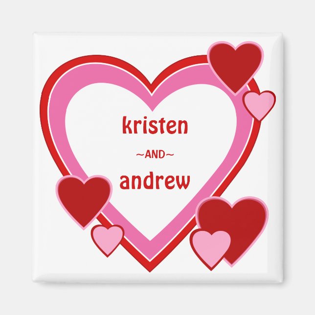 Saint Valentin amoureux Magnet (Devant)