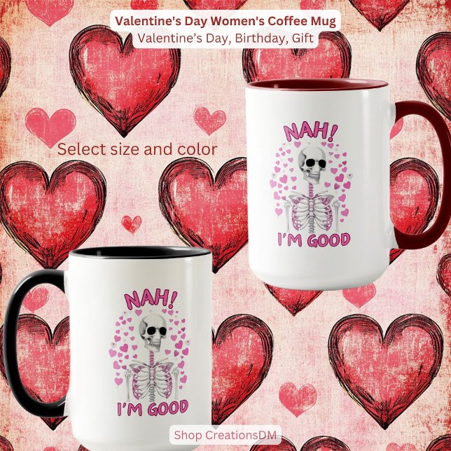 Saint Valentin Café Mug femmes (Créateur téléchargé)