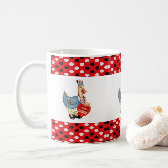 Saint Valentin Canard Mugs (Avec donut)
