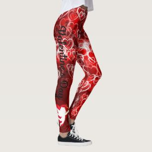 Saint-Valentin Coeurs Cupides Leggings Pantalons Y