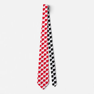 Saint Valentin cravate avec coeur d'amour motif