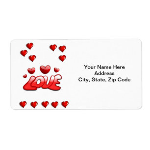 Saint Valentin Étiquette Vintage