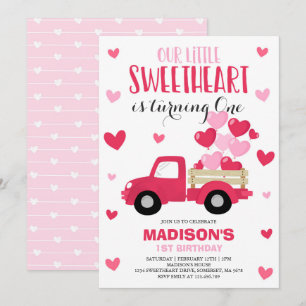 Saint-Valentin Invitation Anniversaire Chéri Camio