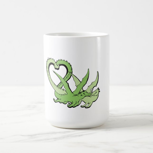 Saint Valentin Mug Dragons Couple Tail of Heart (Centre)
