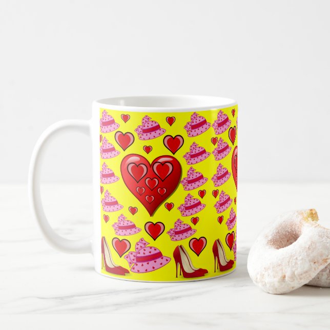 Saint Valentin Mug Mugs (Avec donut)