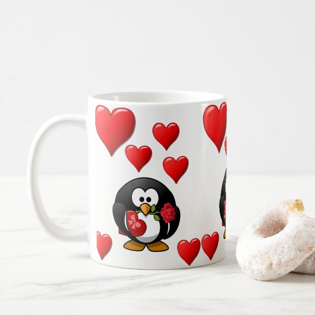 Saint Valentin Mug Mugs (Avec donut)