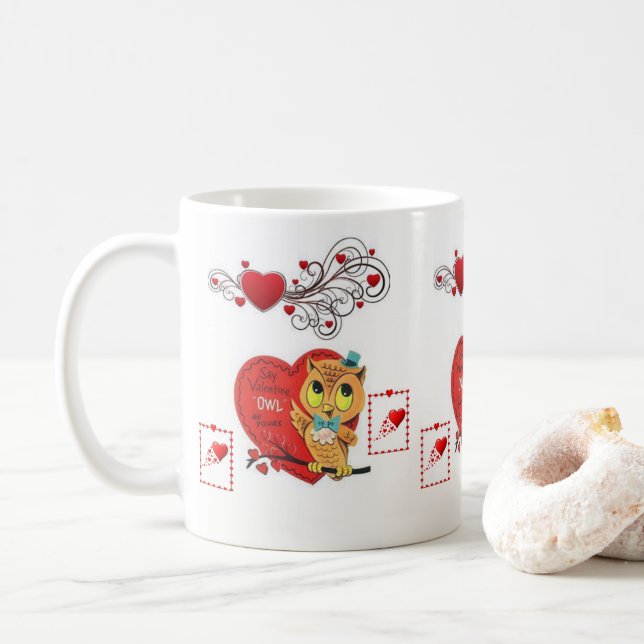 Saint Valentin Mug Mugs (Avec donut)