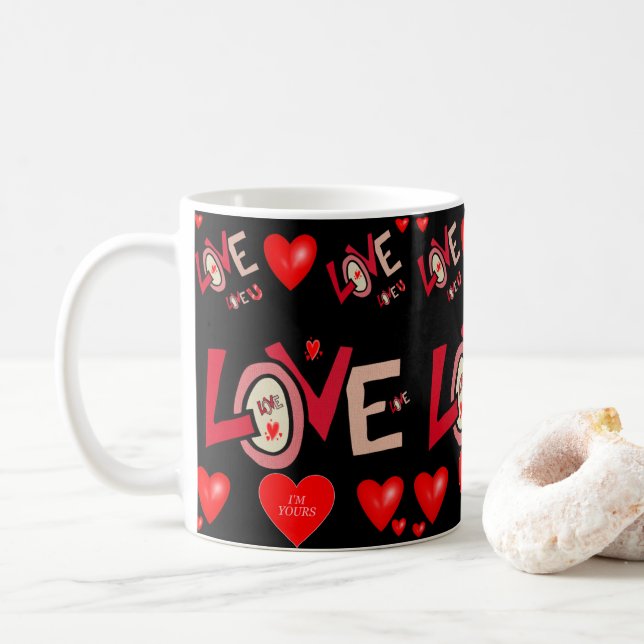 Saint Valentin Mug Mugs (Avec donut)