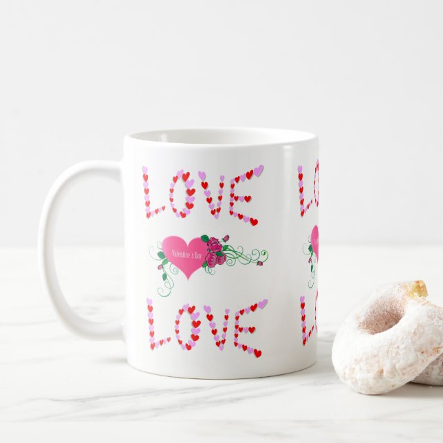Saint Valentin Mug Mugs (Avec donut)