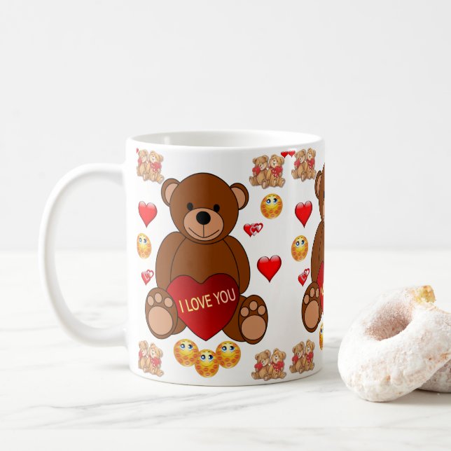Saint Valentin Mug Mugs (Avec donut)