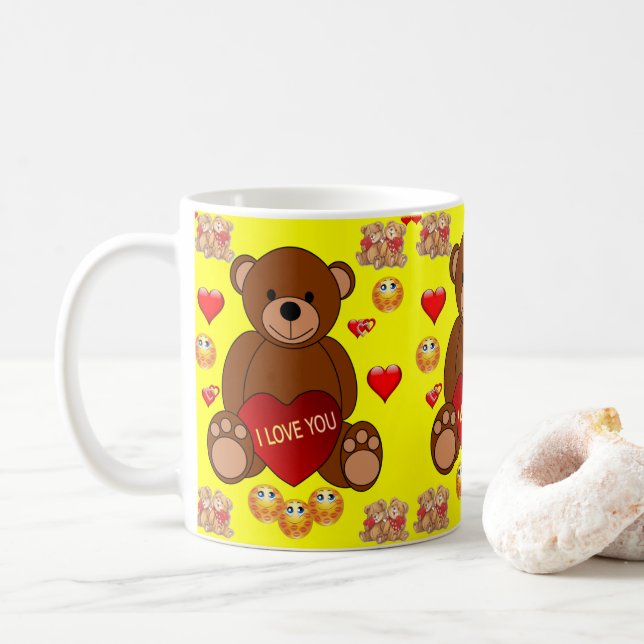 Saint Valentin Mug Mugs (Avec donut)