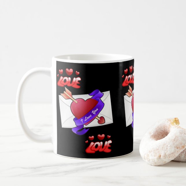 Saint Valentin Mug Mugs (Avec donut)