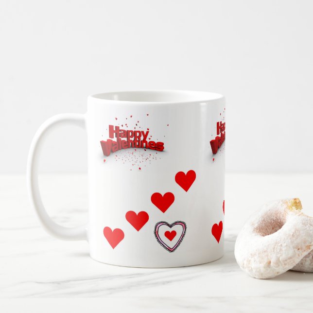 Saint Valentin Mug Mugs (Avec donut)