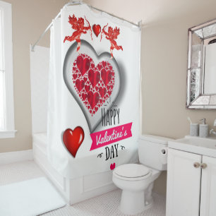 Saint Valentin Rideau de douche, Paris France
