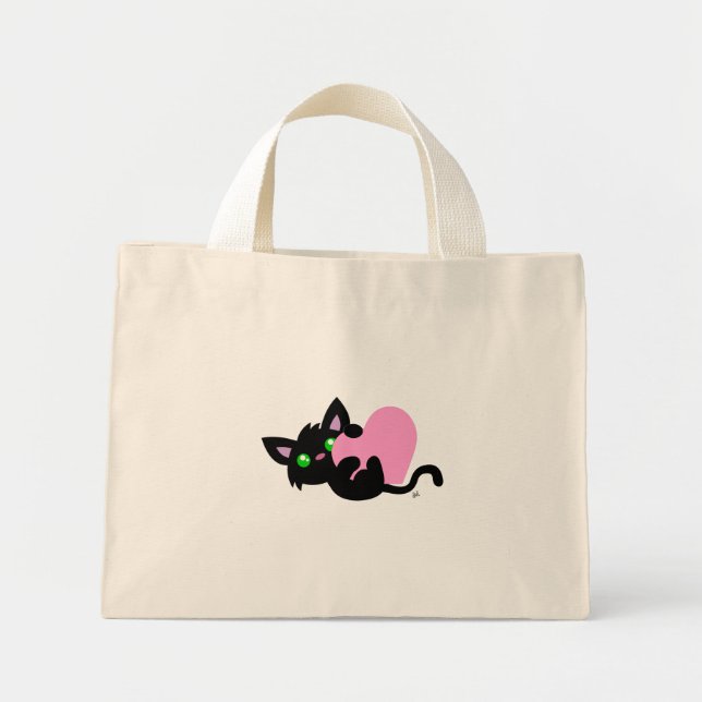 Saint Valentin Sac fourre-tout de Kitty Noir (Devant)