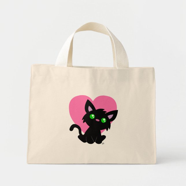Saint Valentin Sac fourre-tout de Kitty Noir (Devant)