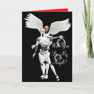 Saint-Valentin serez-vous mon ange ? Carte