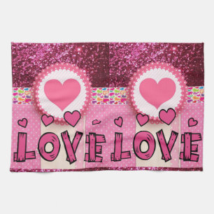 Saint Valentin Serviette de cuisine