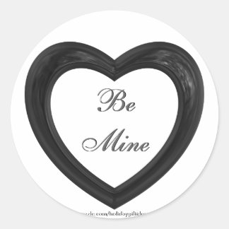 Saint Valentin "Soyez à moi" Coeur - Stickers