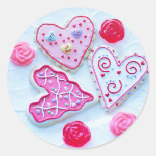 Saint Valentin Sucre Coeur Coeur Coeur Stickers