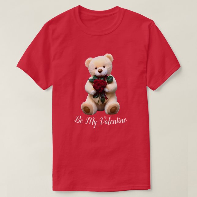 Saint Valentin T-shirt de vacances Ours en peluche (Design devant)