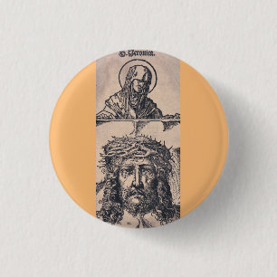 Saint Veronica mit dem Vernicle von Hans Burgmair Button
