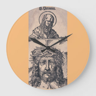 Saint Veronica mit dem Vernicle von Hans Burgmair Große Wanduhr