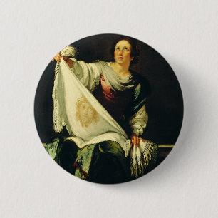 Saint Veronica von Bernardo Strozzi Button