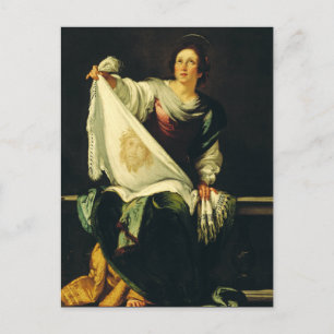 Saint Veronica von Bernardo Strozzi Postkarte