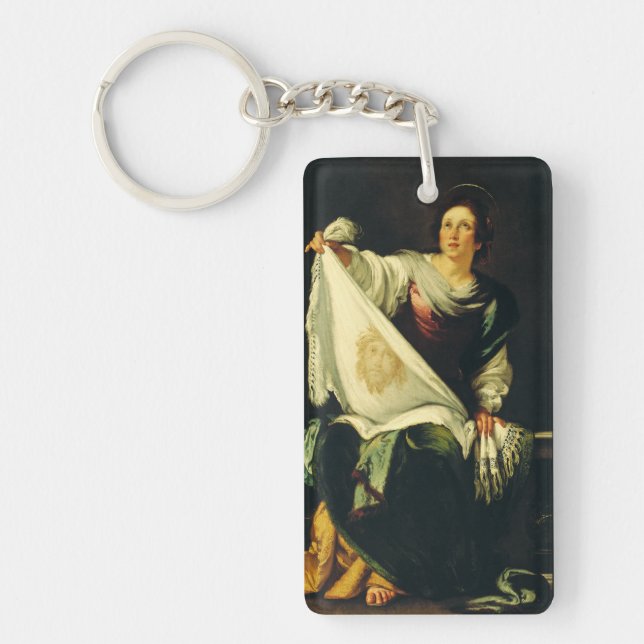 Saint Veronica von Bernardo Strozzi Schlüsselanhänger (Vorderseite)