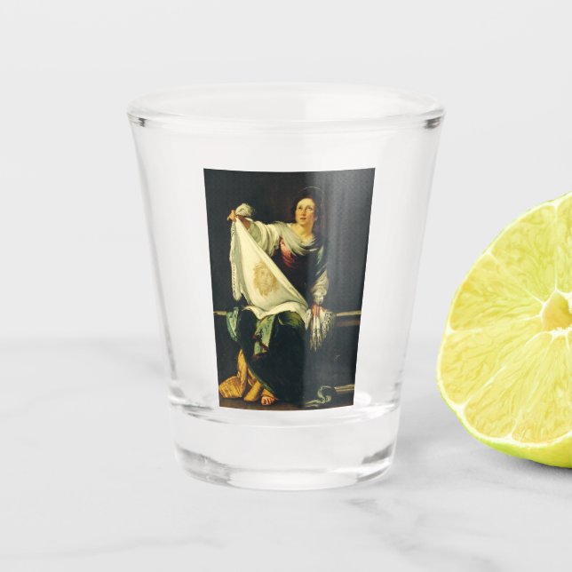 Saint Veronica von Bernardo Strozzi Schnapsglas (Vorderseite)