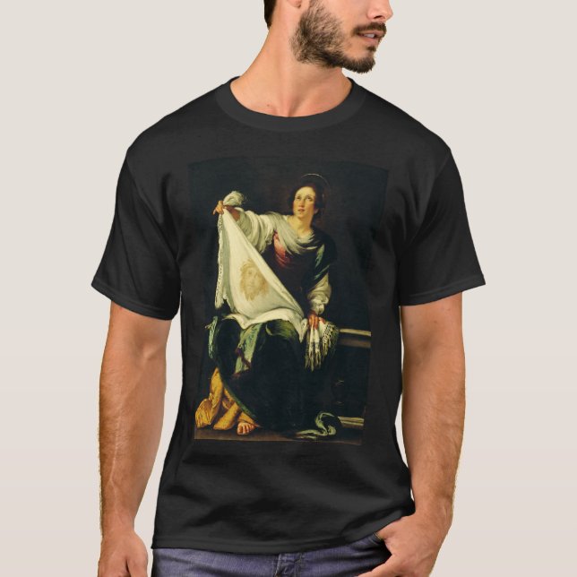 Saint Veronica von Bernardo Strozzi T-Shirt (Vorderseite)