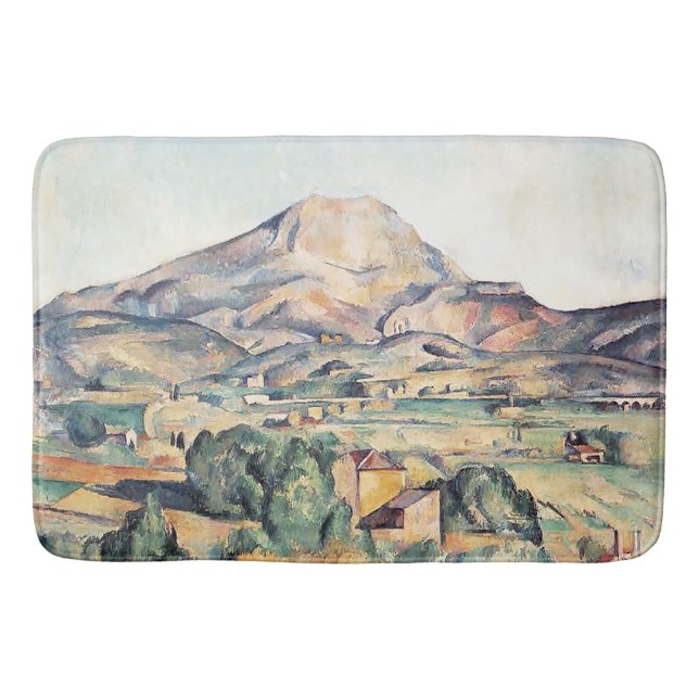 Saint-Victoire Barnes Mountain Paul Cezanne Badematte (Vorderseite)