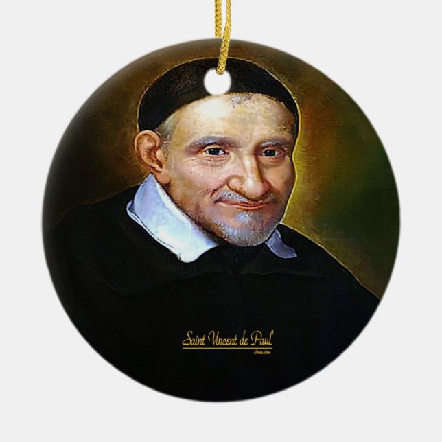 Saint Vincent de Paul Keramik Ornament (Vorne)