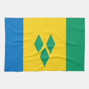 saint Vincent et serviette de drapeau de pays de