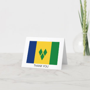 Saint Vincent Flag Dankeskarte