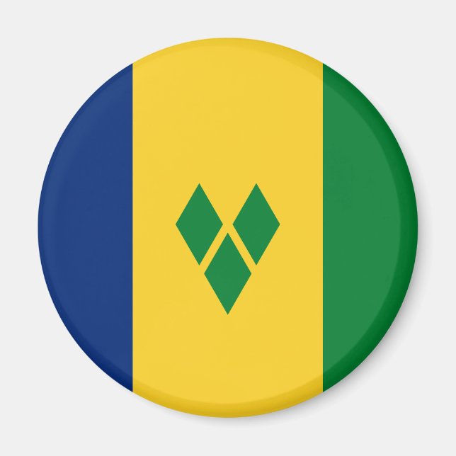Saint Vincent Flag Magnet (Vorne)