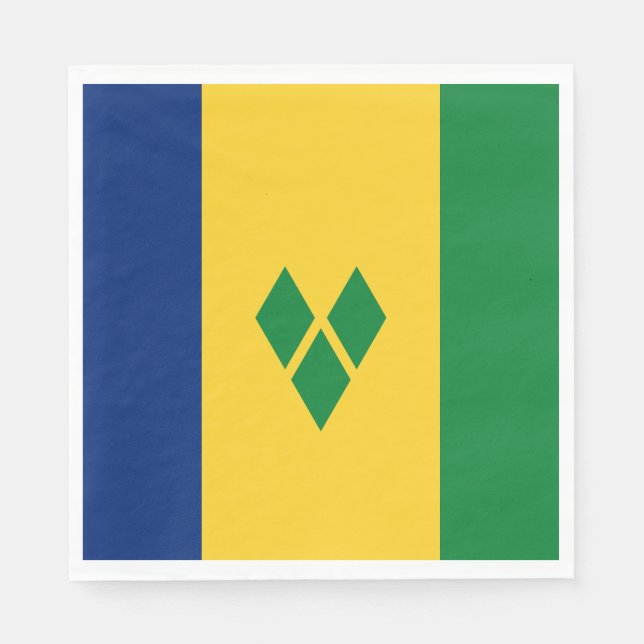 Saint Vincent Flag Serviette (Vorderseite)
