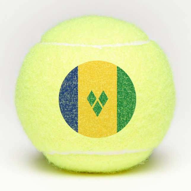 Saint Vincent Flag Tennisbälle (Vorderseite)
