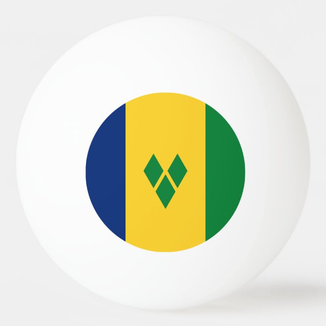 Saint Vincent Flag Tischtennisball (Vorderseite)