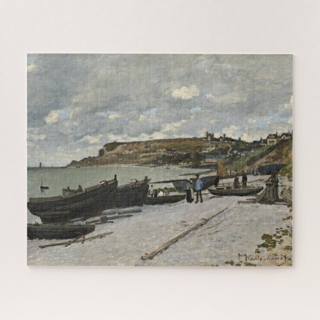 Sainte-Adresse by Monet - Bewölkte See (Horizontal)