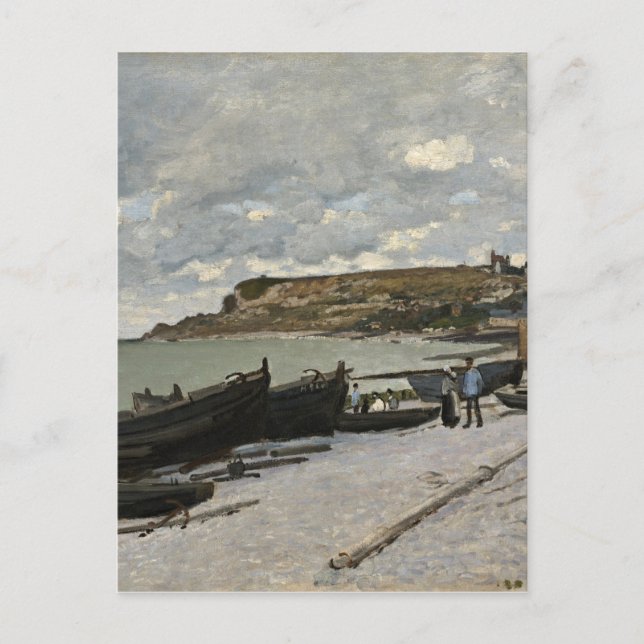 Sainte-Adresse by Monet - Bewölkte See Postkarte (Vorderseite)