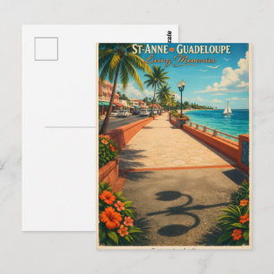 Sainte-Anne Guadeloupe Ozeanblick Postkarte