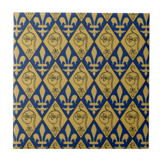 Sainte-Chapelle Fleur de Lys Keramik Tile Fliese