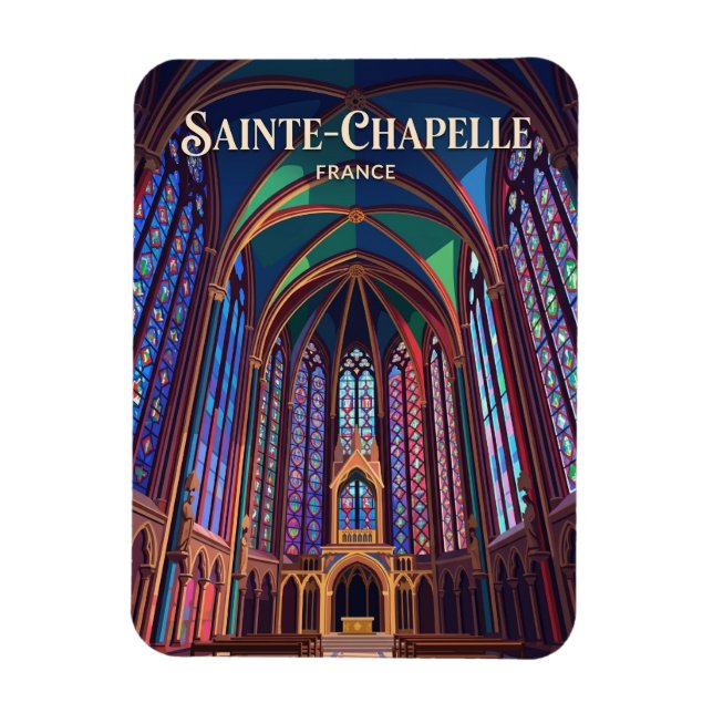 Sainte-Chapelle Frankreich Magnet (Vertikal)