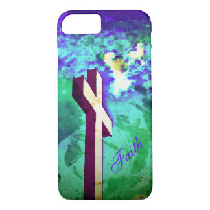 Sainte Croix violet N vert iPhone 7 coque