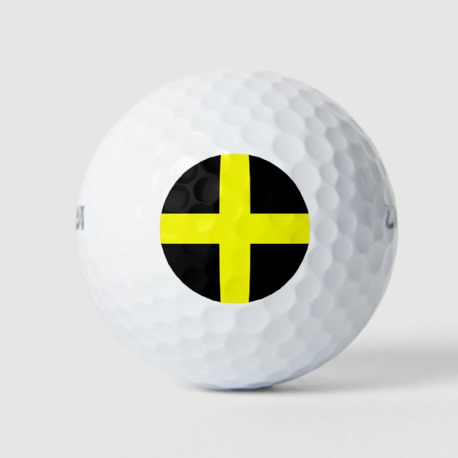 Sainte david Fahne Golfball (Vorderseite)