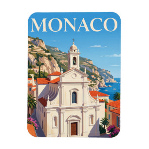 Sainte-Dévote-Kirche Monaco Magnet