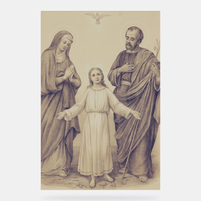 Sainte Famille Jésus, Vierge Marie et Saint Joseph (Recto)