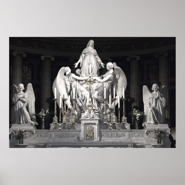 Sainte-Marie-Madeleine Skulptur Angeli Paris Poster (Vorne)